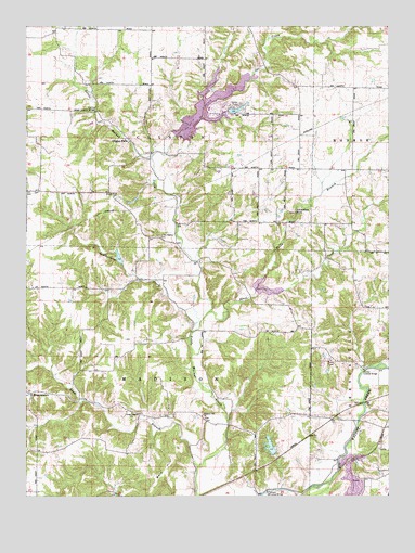 Clinton Falls, IN USGS Topographic Map