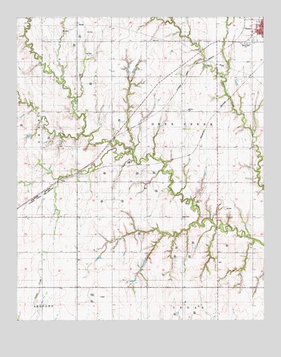 Clinton NE, OK USGS Topographic Map
