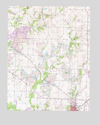 Clinton North, MO USGS Topographic Map
