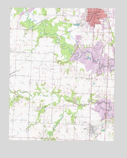 Clinton South, MO USGS Topographic Map