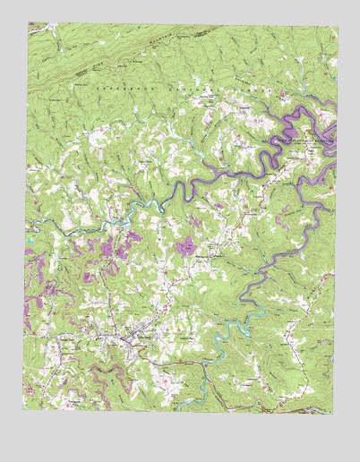 Clintwood, VA USGS Topographic Map