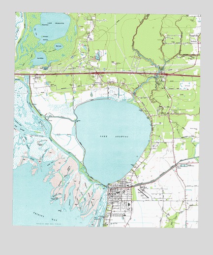 Anahuac, TX USGS Topographic Map