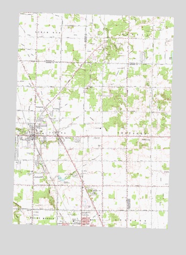 Clio, MI USGS Topographic Map