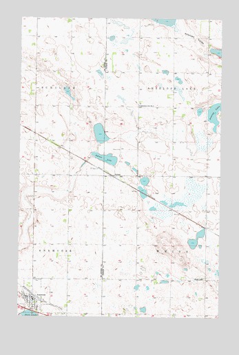 Anamoose, ND USGS Topographic Map