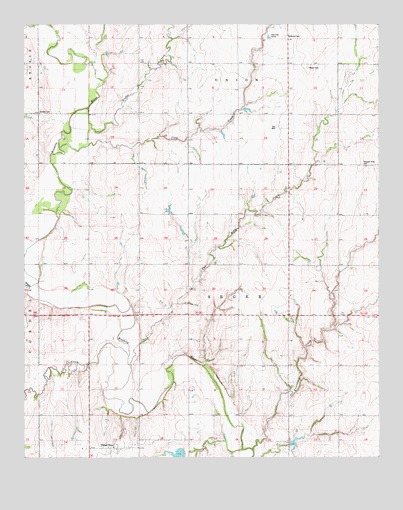 Cloud Chief, OK USGS Topographic Map