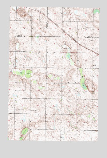 Anamoose SW, ND USGS Topographic Map