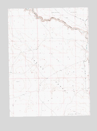 Clover Butte North, ID USGS Topographic Map