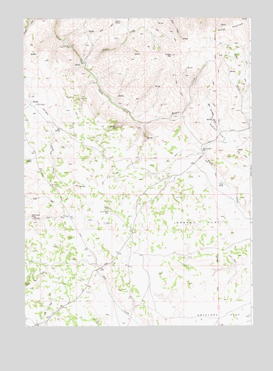 Clover Mountain, ID USGS Topographic Map
