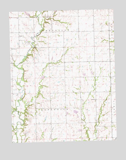 Cloverdale, KS USGS Topographic Map