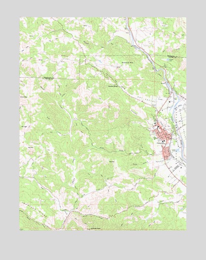 Cloverdale, CA USGS Topographic Map