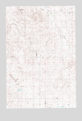 Cluster Buttes, MT USGS Topographic Map