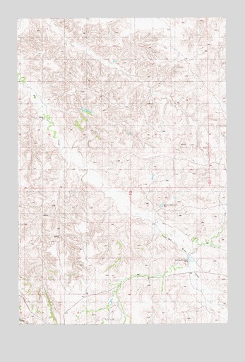 Cluster Buttes NW, MT USGS Topographic Map