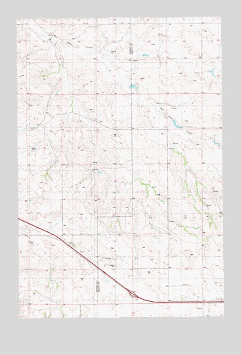 Cluster Buttes SE, MT USGS Topographic Map
