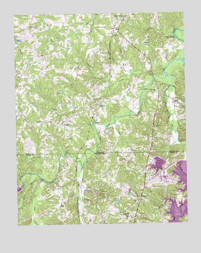 Cluster Springs, VA USGS Topographic Map