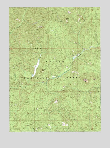 Acker Rock, OR USGS Topographic Map