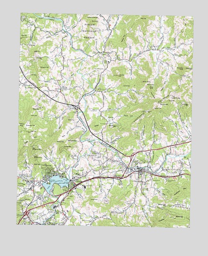 Clyde, NC USGS Topographic Map