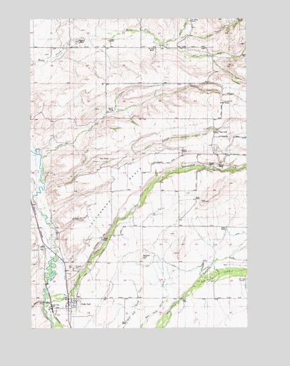 Clyde Park, MT USGS Topographic Map