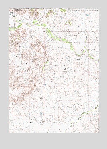 Coal Bank Draw, WY USGS Topographic Map