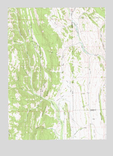 Coal Creek, WY USGS Topographic Map