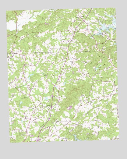 Coal Mountain, GA USGS Topographic Map