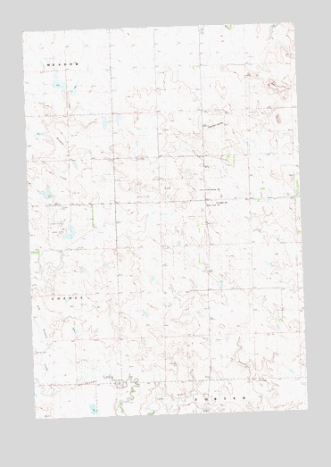 Coal Springs NW, SD USGS Topographic Map