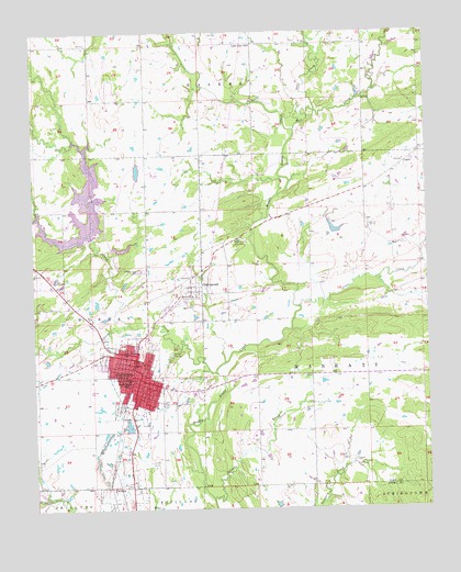 Coalgate, OK USGS Topographic Map