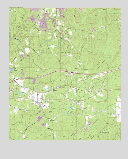 Coaling, AL USGS Topographic Map