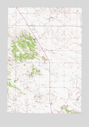 Coalwood, MT USGS Topographic Map
