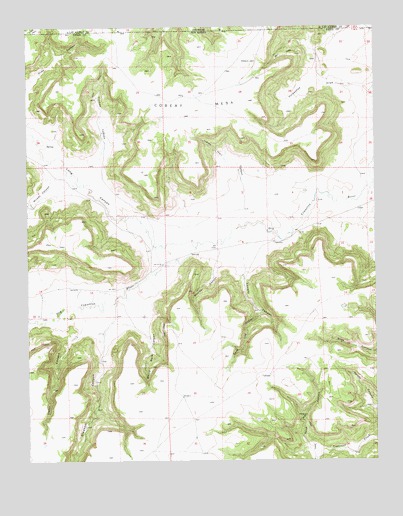 Cobert Mesa South, NM USGS Topographic Map