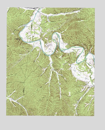 Coble, TN USGS Topographic Map