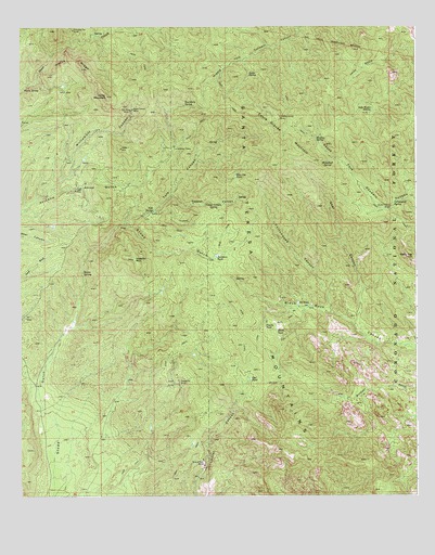 Cobre Grande Mountain, AZ USGS Topographic Map