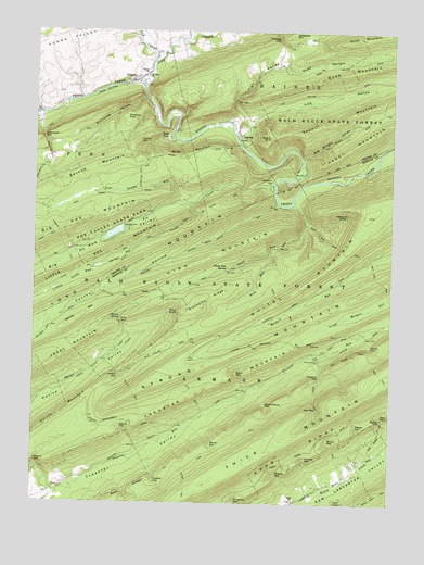 Coburn, PA USGS Topographic Map