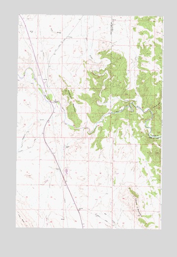 Coburn Mountain, MT USGS Topographic Map