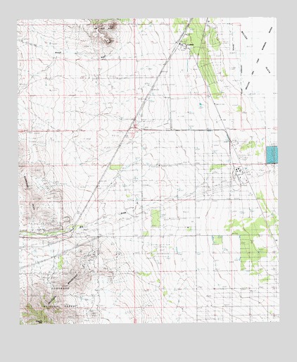 Cochise, AZ USGS Topographic Map