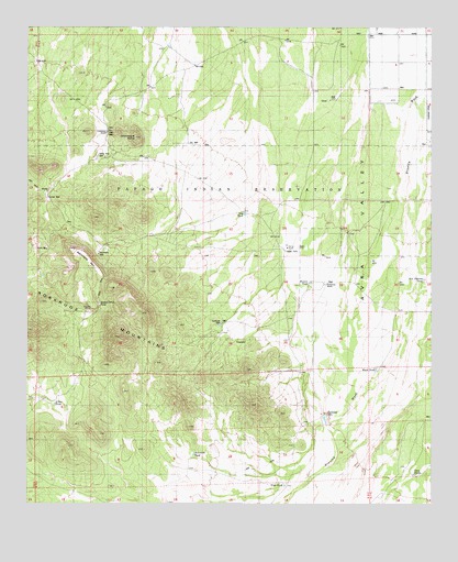 Cocoraque Butte, AZ USGS Topographic Map