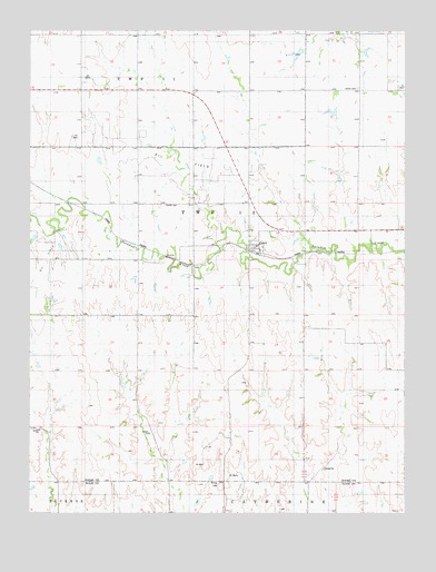 Codell, KS USGS Topographic Map