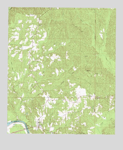 Coffeeville, AL USGS Topographic Map