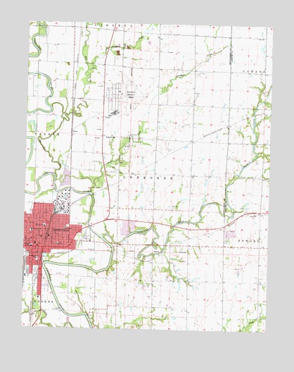 Coffeyville East, KS USGS Topographic Map