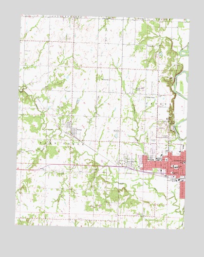 Coffeyville West, KS USGS Topographic Map