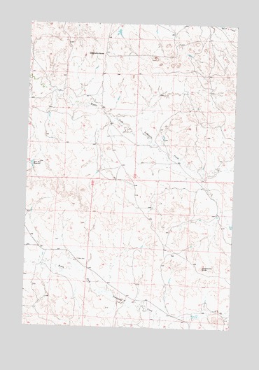 Coffin Butte, MT USGS Topographic Map