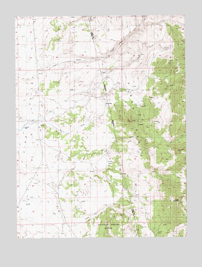 Coffin Mountain, NV USGS Topographic Map