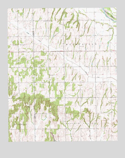 Cogar SE, OK USGS Topographic Map