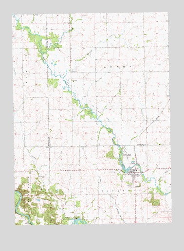 Coggon, IA USGS Topographic Map