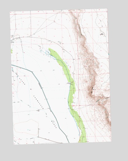 Coglan Buttes, OR USGS Topographic Map