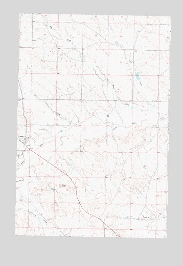 Cohagen, MT USGS Topographic Map