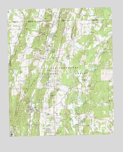Cohutta, GA USGS Topographic Map