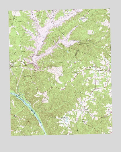 Cokesbury, NC USGS Topographic Map