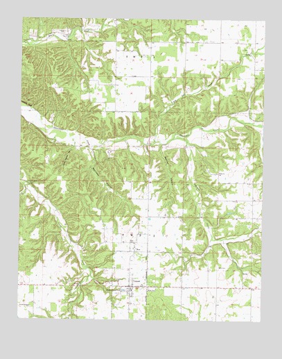 Colcord, OK USGS Topographic Map