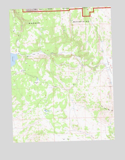 Cold Spring Mountain, CA USGS Topographic Map