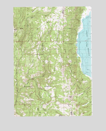 Cold Spring Ridge, ID USGS Topographic Map